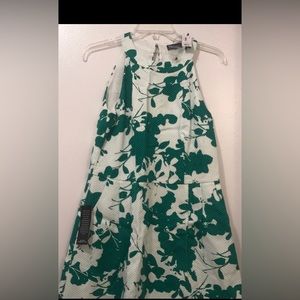 NWT green and white halter dress from Limited